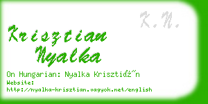 krisztian nyalka business card